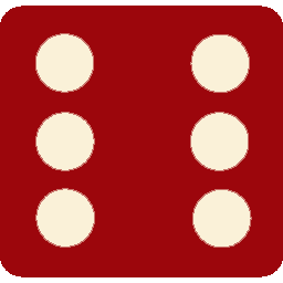 NUMBER 6 on a Dice